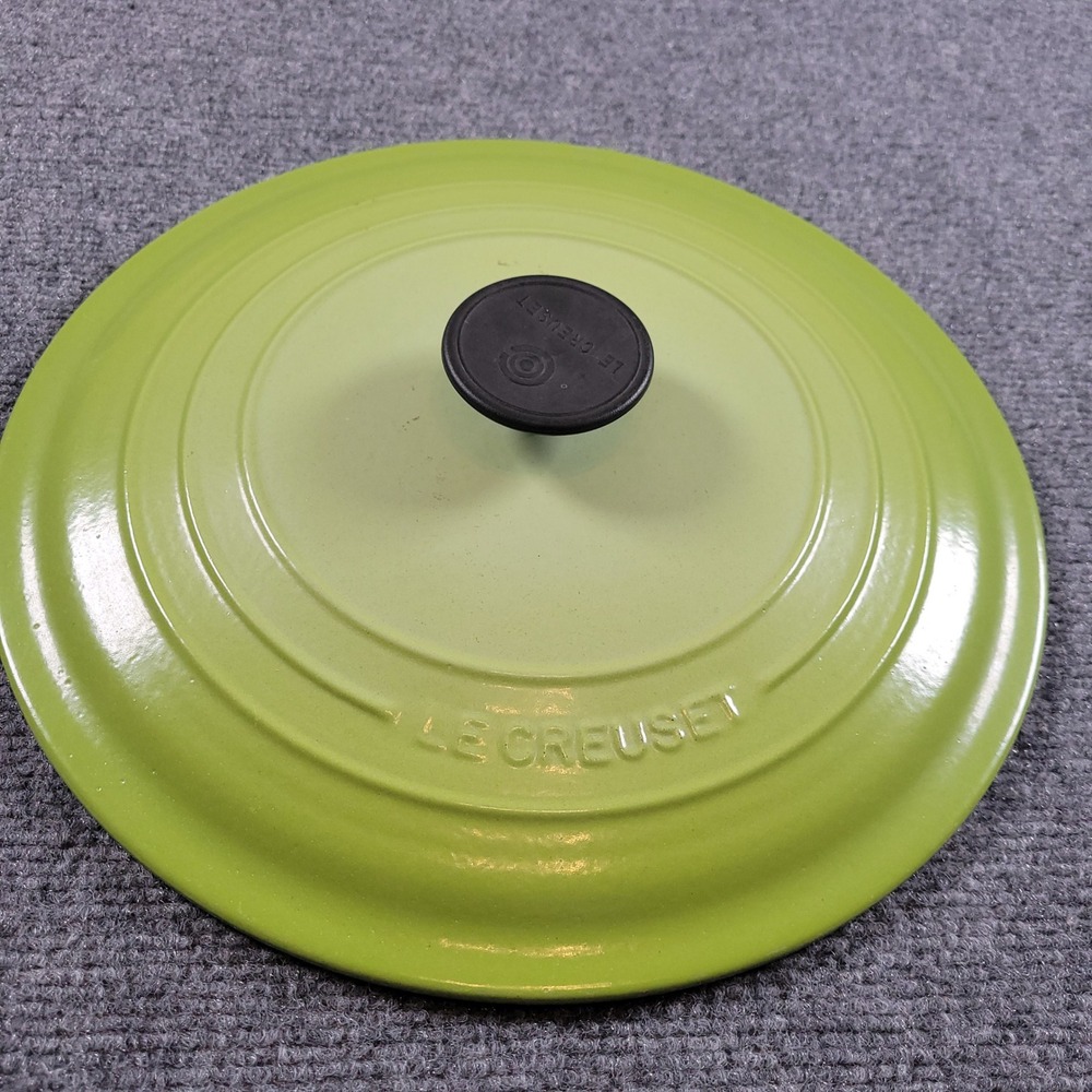 Le Creuset Replacement Lid 7.25 Qt Round 28 Lime Green Enameled Cast Iron France